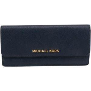 Michael Kors Pre-owned, Dames, Pre-owned, Blauw, Maat: ONE Size Leer,