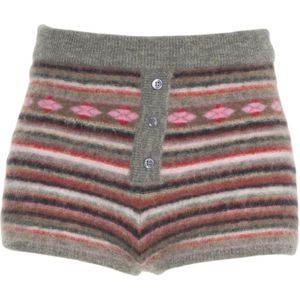 Solotre, Dames, Korte broeken, Veelkleurig, Maat: M