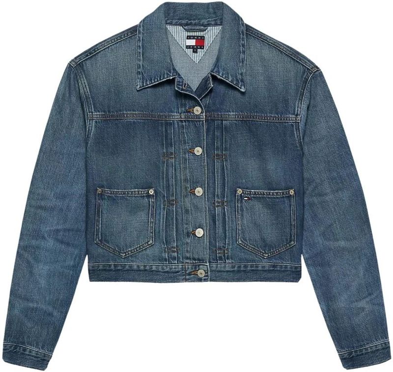 Tommy Jeans Tussenjas  blauw denim