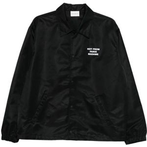 Drole de Monsieur, Heren, Jassen, Zwart, Maat: S Nylon,