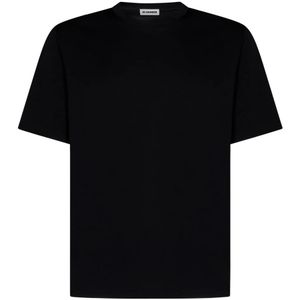 Jil Sander, Heren, Tops, Zwart, Maat: M Katoen,