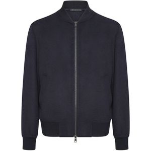 Low Brand, Heren, Jassen, Blauw, Maat: S Wol,