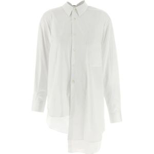 Comme des Garçons, Dames, Blouses & Shirts, Wit, Maat: XS Katoen,