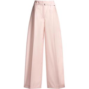 Hugo, Dames, Broeken, Roze, Maat: XL Wol,