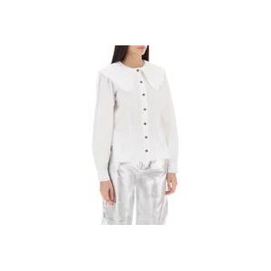 Ganni Hemden , White , Dames , Maat: XS