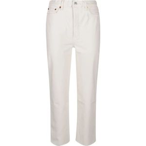 Re/Done, Dames, Broeken, Wit, Maat: W27