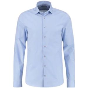 Michael Kors, Heren, Overhemden, Blauw, Maat: S Katoen,