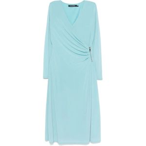 Karl Lagerfeld, Dames, Jurken, Blauw, Maat: L
