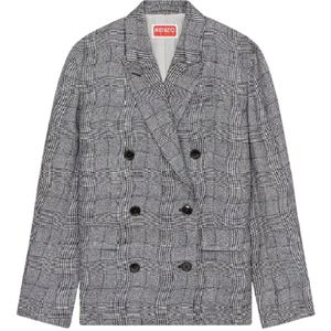 Kenzo, Dames, Jassen, Grijs, Maat: XS Katoen,