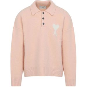 Ami Paris, Heren, Truien, Roze, Maat: S