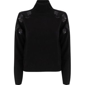 Ermanno Scervino, Dames, Truien, Zwart, Maat: S