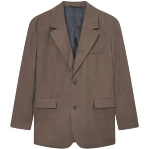 Les Deux, Heren, Jassen, Bruin, Maat: M Viscose,