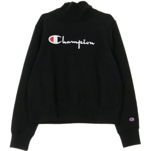 Champion, Dames, Sweatshirts & Hoodies, Zwart, Maat: L Katoen,