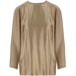 Giorgio Armani, Dames, Blouses & Shirts, Beige, Maat: S