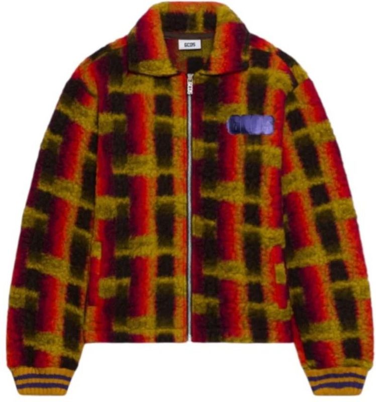 GCDS Tussenjas  groen / lichtlila / oranje / zwart