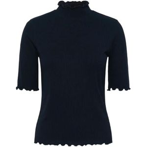 Cream - CRRibba Turtleneck T-shirt - Zwart - Viscose