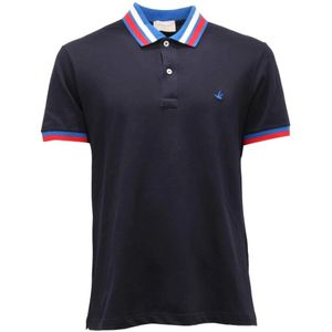 Brooksfield, Heren, Tops, Blauw, Maat: M Katoen,