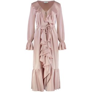 Les Filles d'Eva, Dames, Jurken, Roze, Maat: XS Poliester,