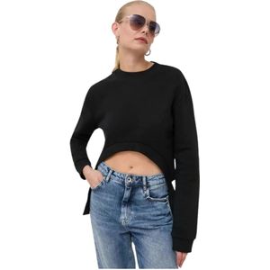 Patrizia Pepe, Dames, Sweatshirts & Hoodies, Zwart, Maat: M