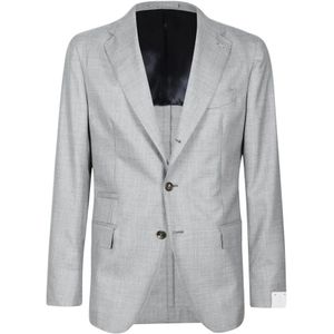 Eleventy, Heren, Jassen, Grijs, Maat: M Kasjmier,