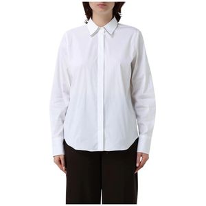 Brunello Cucinelli, Dames, Blouses & Shirts, Wit, Maat: L