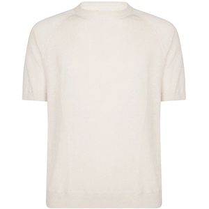 Eleventy, Heren, Truien, Beige, Maat: L Linnen,