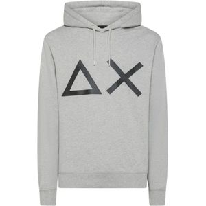Sun68, Heren, Sweatshirts & Hoodies, Grijs, Maat: M