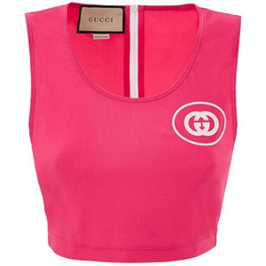 Gucci, Dames, Tops, Roze, Maat: S Polyamide,