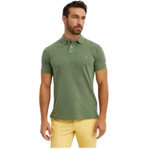 Poloshirt - Blauw - Katoen - Custom-Slim Fit