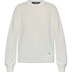 Versace, Dames, Truien, Beige, Maat: XS Kasjmier,