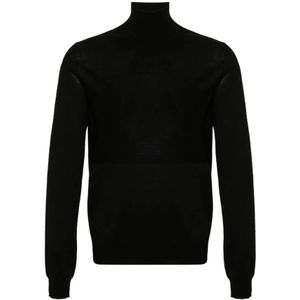 Jil Sander, Heren, Truien, Zwart, Maat: M Wol,