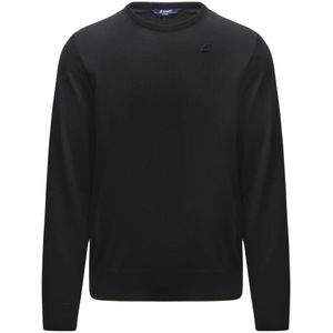 K-Way, Heren, Sweatshirts & Hoodies, Zwart, Maat: L Wol,