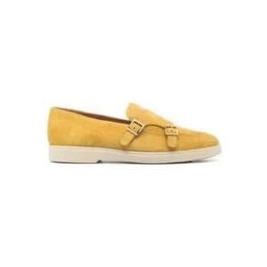 Santoni Monnik Schoenen met Rubberen Zool , Yellow , Dames , Maat: 37 1/2 EU