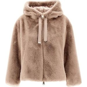 Herno, Dames, Jassen, Beige, Maat: M Poliester,