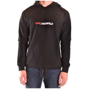 Karl Lagerfeld, Heren, Sweatshirts & Hoodies, Zwart, Maat: S Katoen,