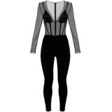 Elisabetta Franchi, Dames, Jumpsuits & Playsuits, Zwart, Maat: XS Vinyl,