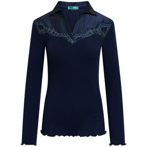 TOOche, Dames, Truien, Blauw, Maat: L Zijde,