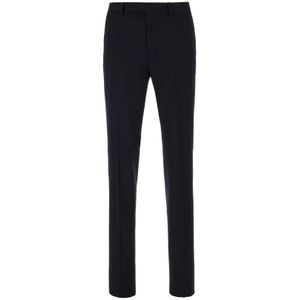 Zegna, Heren, Broeken, Blauw, Maat: 2XL Wol,