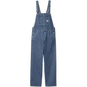 Carhartt Wip, Dames, Jumpsuits & Playsuits, Blauw, Maat: M Katoen,