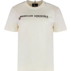 Moncler, Dames, Tops, Beige, Maat: S Katoen,