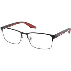 Prada - Red Linea PS 50pv - Bril - Zwart - Metalen Frame