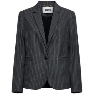 Silvian Heach, Dames, Jassen, Grijs, Maat: XS Viscose,