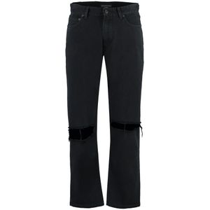 Balenciaga Versleten cropped jeans , Black , Heren , Maat: M