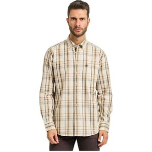 Bugatti, Heren, Overhemden, Veelkleurig, Maat: L Katoen,