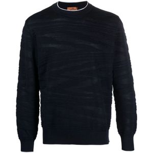 Missoni, Heren, Truien, Blauw, Maat: S Wol,
