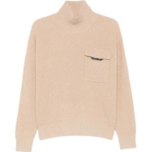 Brunello Cucinelli, Dames, Truien, Beige, Maat: XS Kasjmier,