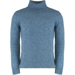 Moorer, Heren, Truien, Blauw, Maat: 3XL Wol,