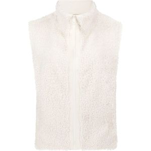 Betty & Co - Vest - Beige - Imitatiebont - Met Zakken