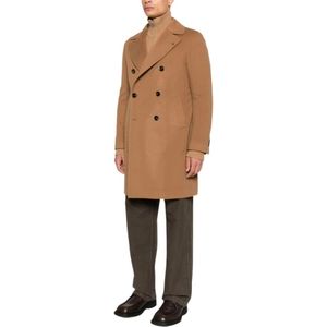 Tagliatore, Heren, Mantels, Bruin, Maat: L Zijde,