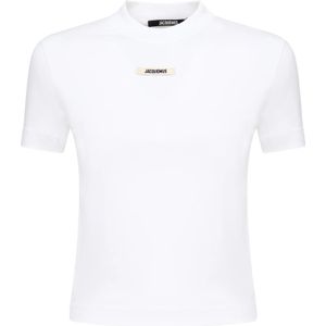 Jacquemus, Dames, Tops, Wit, Maat: M Katoen,